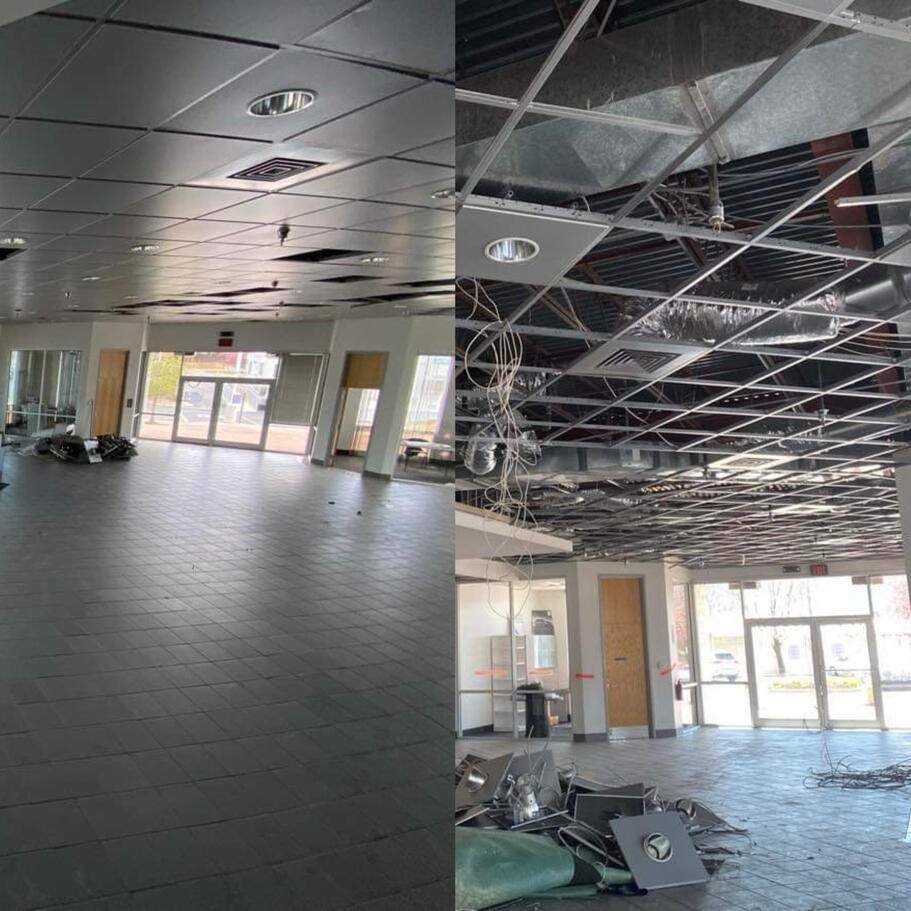 Handled by our expert staff, our specialized floor removal equipment eliminates the toughest floors cleanly and efficiently without damaging underlying surfaces. We’ve done ceramic tile, carpet, wood, VCT and more.
